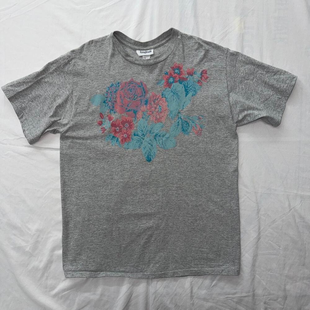 Vintage longitude floral graphic